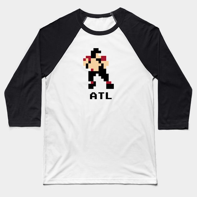 8-Bit Quarterback - Atlanta Baseball T-Shirt by The Pixel League